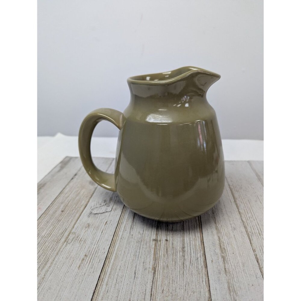 Vintage Franciscan Earthenware Pebble Beach Pitcher Water Tea 7" Tall